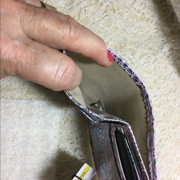 NWT $FIRM$$ BRAHMIN VIOLET WONDERLAND Small Veronica..  BUNDLE DISCOUNT ONLY - Picture 6 of 7